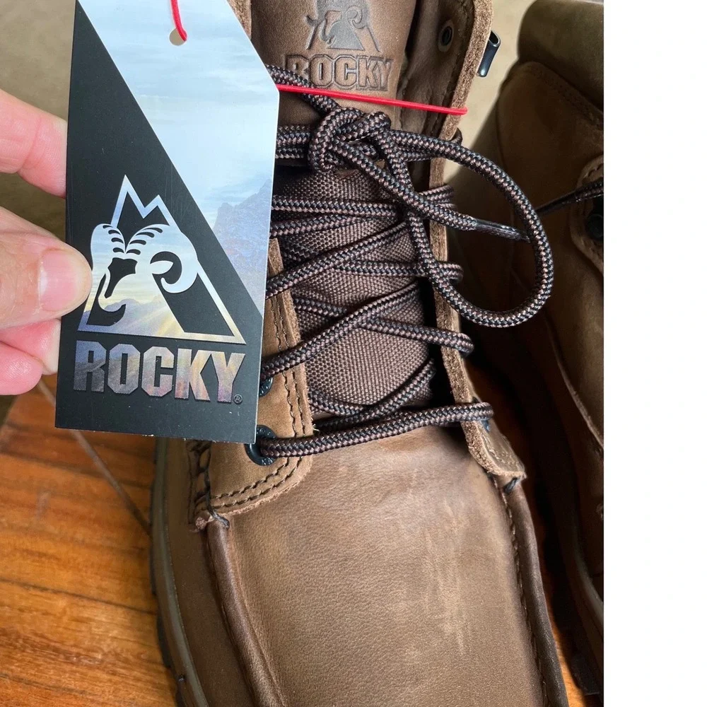 Rocky Outback 8723 Mens 8.5 M Brown Leather GORE-TEX Waterproof Hiking Boots NEW
